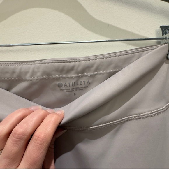 Athleta Gray light faded bottom Leggings with Elastic Waistband Faded - Picture 2 of 11